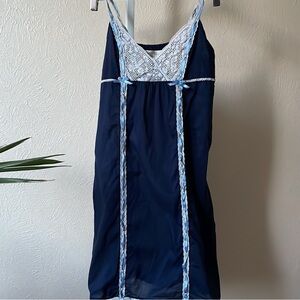 Anthropologie Feather Bone cotton slip chemise dress